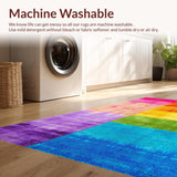 Ultra Soft Area Rug, Non Slip, Stain Resistant, Washable Area Rugs for Living Room, Bedroom, Soft Colorful Kids Room Princess Themed Fuzzy Rug(Yellow)