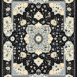 Whimsical Modern Floral Theme Design(Black)