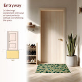 Chic Verdant Geometric Fusion(Beige)