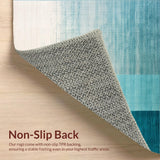 Ultra Soft Area Rug, Non Slip, Stain Resistant, Washable Area Rugs for Living Room, Bedroom, Serene Ombre Tranquil Vibes(Blue)