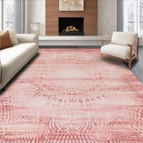 Ultra Soft Area Rug, Non Slip, Stain Resistant, Washable Area Rugs for Living Room, Bedroom, Luxe Shaggy Earthy Tones(Pink)