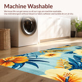 Artistic Floral Watercolor Effect(Blue)