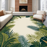 Ultra Soft Area Rug, Non Slip, Stain Resistant, Washable Area Rugs for Living Room, Bedroom, Playful Jungle Animal Motif(Beige)