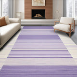 Ultra Soft Area Rug, Non Slip, Stain Resistant, Washable Area Rugs for Living Room, Bedroom, Artistic Minimalist Line Arrangement(Purple)