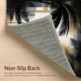 Ultra Soft Area Rug, Non Slip, Stain Resistant, Washable Area Rugs for Living Room, Bedroom, Rustic Black and White Trellis Aesthetic(Beige)