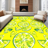 Ultra Soft Area Rug, Non Slip, Stain Resistant, Washable Area Rugs for Living Room, Bedroom, Whimsical Tropical Inspired Style(Yellow)
