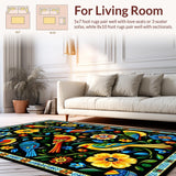 Eclectic Cultural Floral Fusion(Black)