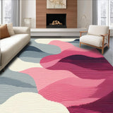 Minimalist Pink Grey Swirl Aesthetic(Gray)