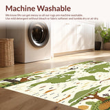 Light Beige Educational with Prehistoric Dinosaur Art and Earth Map Graphics(Green)