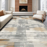 Ultra Soft Area Rug, Non Slip, Stain Resistant, Washable Area Rugs for Living Room, Bedroom, Minimalist Natural Texture Decor(Gray)