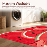 Fresh Greenery Accented Tapestry(Red)