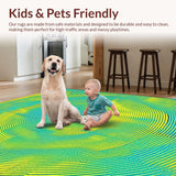 Captivating Fluid Motion Geometry(Blue)