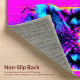 Bold Iridescent Wildlife Imagery(Blue)