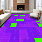 Ultra Soft Area Rug, Non Slip, Stain Resistant, Washable Area Rugs for Living Room, Bedroom, Colorful Number Puzzle Aesthetic(Purple)