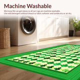Elegant White Checkered(Green)