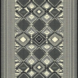 Elegant Earthy Toned Lattice(Black)