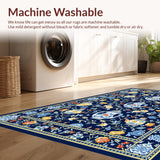 Transitional Earth Tone Medallion Design(Blue)