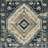 Ultra Soft Area Rug, Non Slip, Stain Resistant, Washable Area Rugs for Living Room, Bedroom, Rustic Dark Vintage Medallion Style(Brown)
