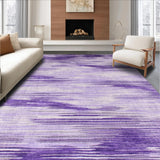 Ultra Soft Area Rug, Non Slip, Stain Resistant, Washable Area Rugs for Living Room, Bedroom, Soft Contemporary Abstract Motif(Purple)