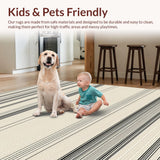 Contemporary Striped Earthy Tones(Beige)