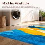 Dynamic Abstract Blue Yellow Fusion(Blue)