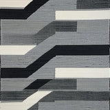 Ultra Soft Area Rug, Non Slip, Stain Resistant, Washable Area Rugs for Living Room, Bedroom, Modern Earthy Tone Striped Pattern(Gray)