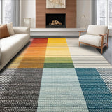 Ultra Soft Area Rug, Non Slip, Stain Resistant, Washable Area Rugs for Living Room, Bedroom, Chic Neutral Tasseled Aesthetic(Orange)