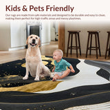 Chic Abstract Gold Foil Aesthetic(Black)