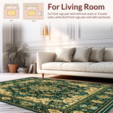Ultra Soft Area Rug, Non Slip, Stain Resistant, Washable Area Rugs for Living Room, Bedroom, Modern Shag with Intricate(Blue)