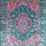 Elegant Teal Medallion Aesthetic(Blue)
