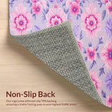 Ultra Soft Area Rug, Non Slip, Stain Resistant, Washable Area Rugs for Living Room, Bedroom, Chic Pastel Fluffy Aesthetic(Purple)