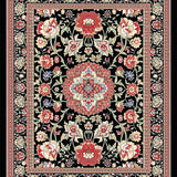 Contemporary Textured Leaf Design(Red)