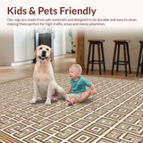 Chic Minimalist Lattice Arrangement(Beige)
