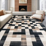 Rustic Black Geometric Elegance(Black)