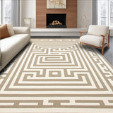 Artistic Curved Geometric Accents(Beige)