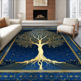 Contemporary Blue and Gold Fusion(Blue)