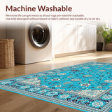 Ultra Soft Area Rug, Non Slip, Stain Resistant, Washable Area Rugs for Living Room, Bedroom, Durable Wool Entryway Pastel Area Rug(Blue)
