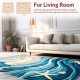 Charming Textured Beach Vibes(Blue)