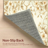 Ivory Garden Motif for Living Space Charm(Beige)