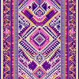 Ultra Soft Area Rug, Non Slip, Stain Resistant, Washable Area Rugs for Living Room, Bedroom, Contemporary Southwestern Patterned Craft(Purple)