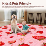 Lively Whimsical Botanical Print(Pink)