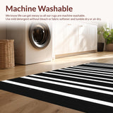Stylish Earthy Tone Striped Accent(Black)