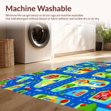 Brightly Colored City Journey Canvas(Blue)