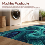 Ultra Soft Area Rug, Non Slip, Stain Resistant, Washable Area Rugs for Living Room, Bedroom, Mystic Kraken Tentacle Area Rug(Blue)