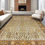 Luxe Leopard Print Area Warm Cheetah Design(Beige)