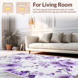 Ultra Soft Area Rug, Non Slip, Stain Resistant, Washable Area Rugs for Living Room, Bedroom, Elegant Shaggy Lavender Aesthetic(Purple)