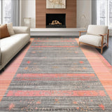 Ultra Soft Area Rug, Non Slip, Stain Resistant, Washable Area Rugs for Living Room, Bedroom, Cute Bow Silhouette Rug with Modern Outline Pattern and Subtle Preppy Flourish(Gray)