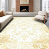 Ultra Soft Area Rug, Non Slip, Stain Resistant, Washable Area Rugs for Living Room, Bedroom, Transitional Area Indoor Elegant Distressed(White)