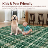 Sophisticated Beige Plaid Visual Appeal(Green)