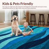 Contemporary Flowing Wave Art(Blue)